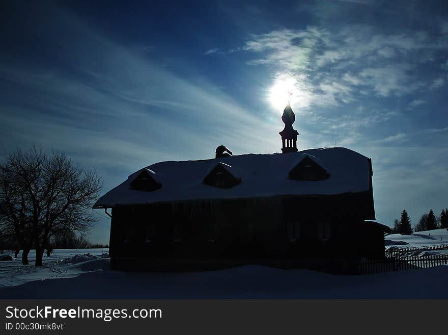 Winter fair weather in mountains. Winter fair weather in mountains