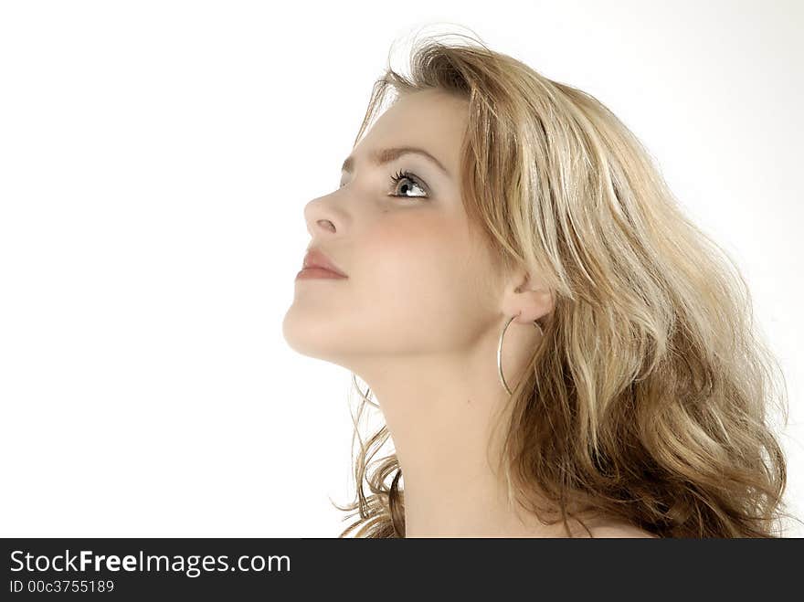 Studio photo of a gorgeous girl. Studio photo of a gorgeous girl