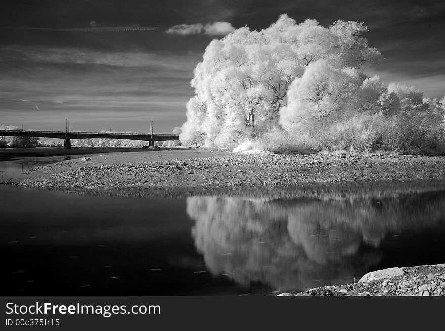 Lake in infra red