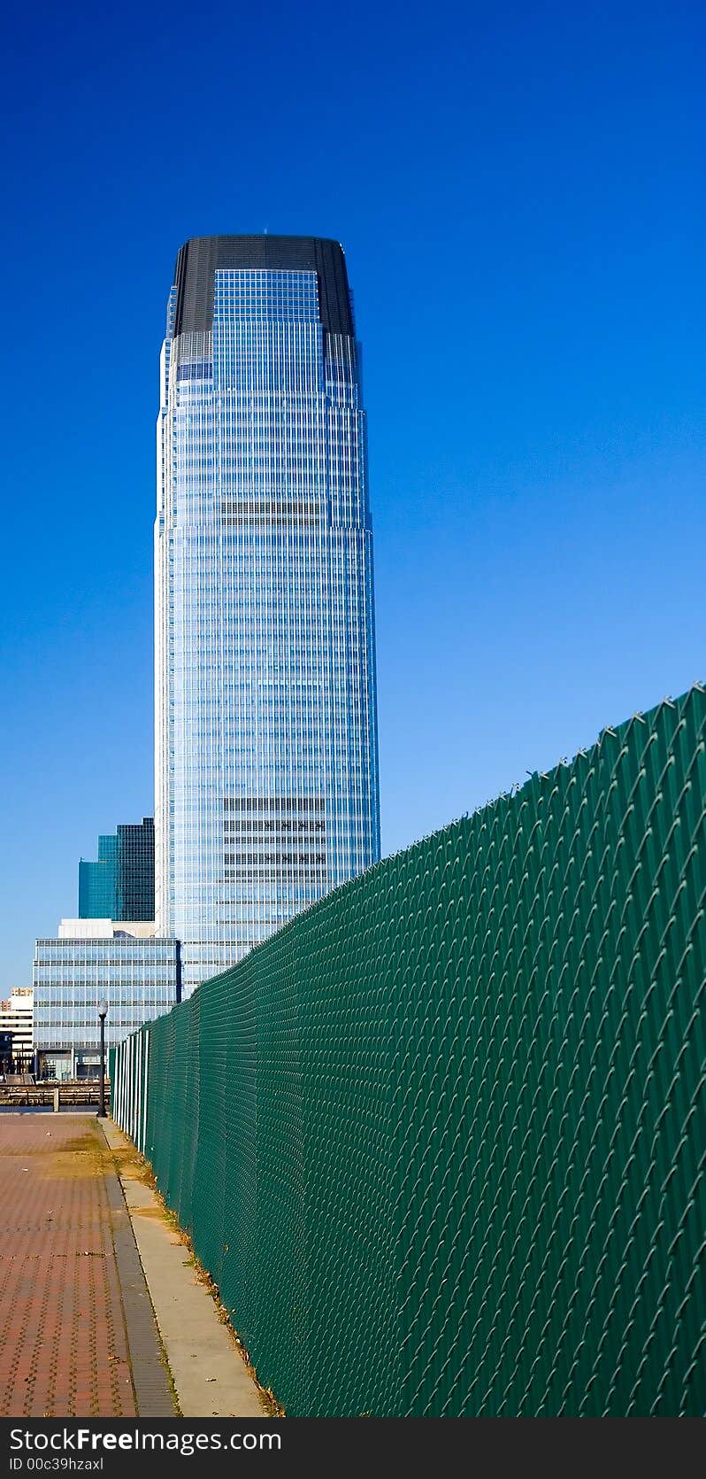 NJ Skyscraper along the shore of the Hudson River