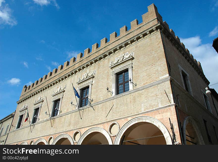 Local government building in Pesaro (ITALY). Local government building in Pesaro (ITALY)