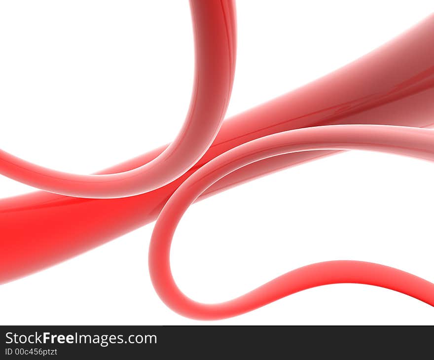 3d rendered illustration of abstract form