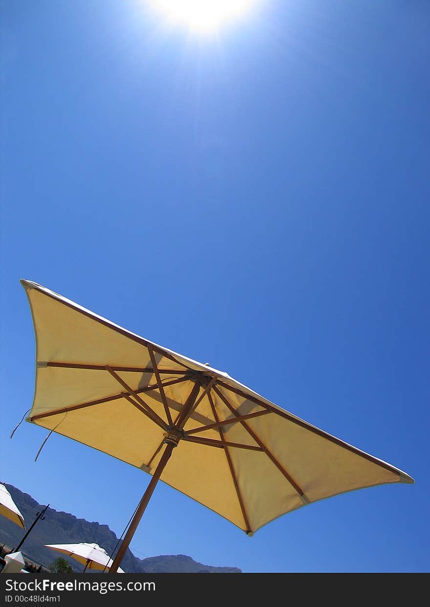 Portrait photo of a sunny day with umbrella. Portrait photo of a sunny day with umbrella.