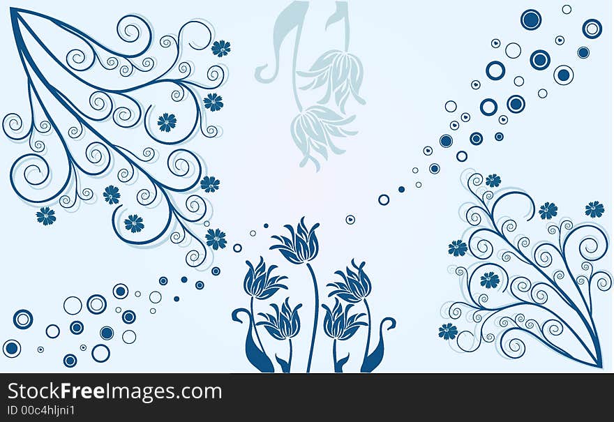 Background With Circles - Vector