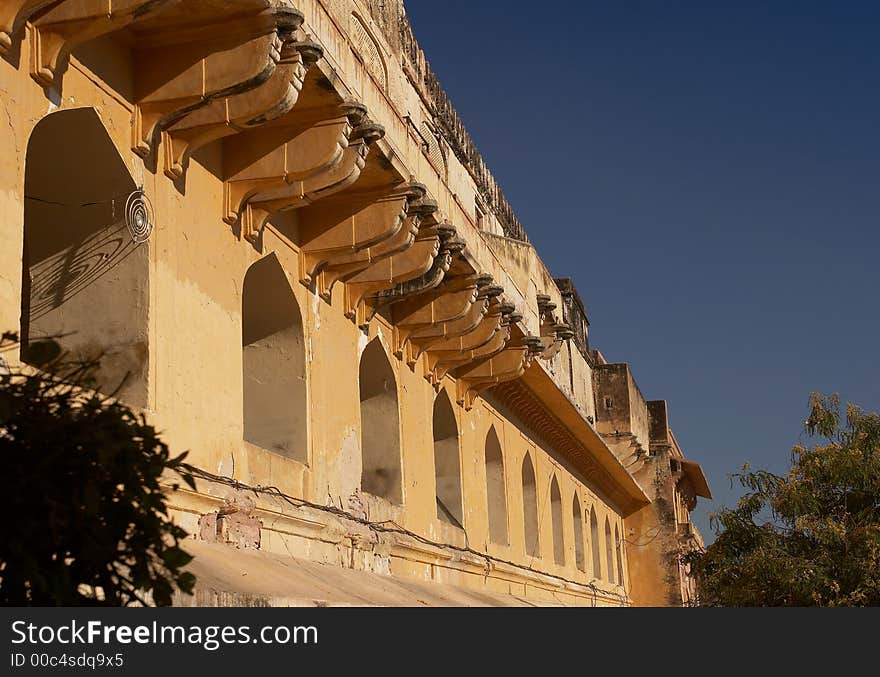 Indian muslim palace in Jaipur. Indian muslim palace in Jaipur