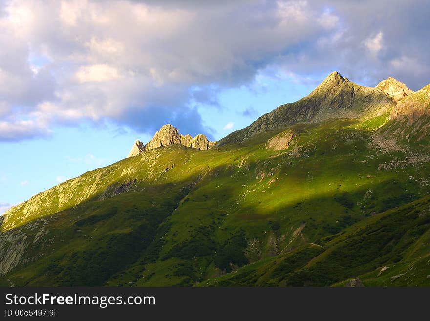 Nice mountain landscape in the summertime – outdoor. Nice mountain landscape in the summertime – outdoor