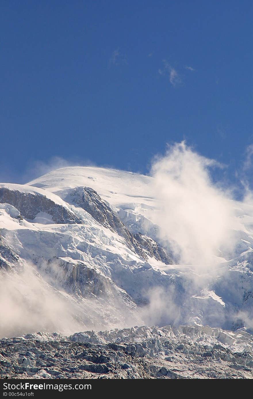 Summit Mont Blanc - alpine view