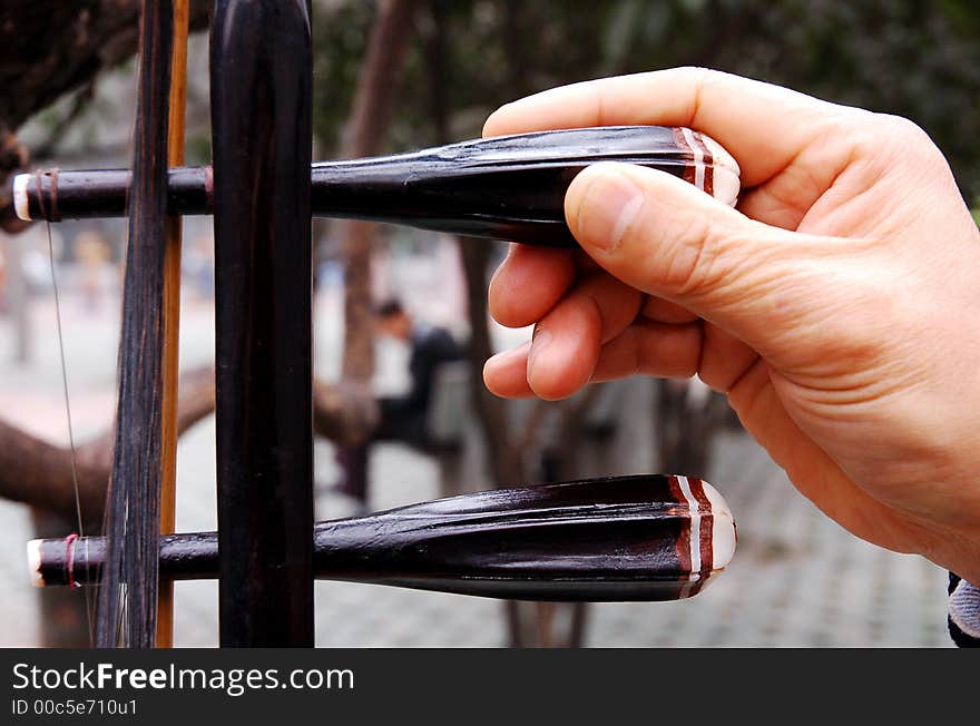 A kind of ancient Chinese music instrument in Chengdu,west of China