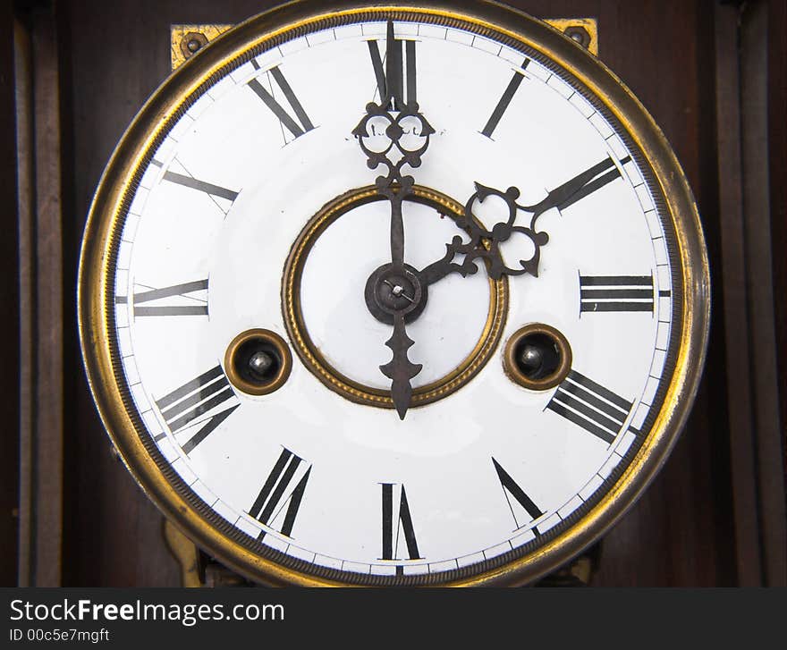 Old fashioned clock - time passing. Old fashioned clock - time passing