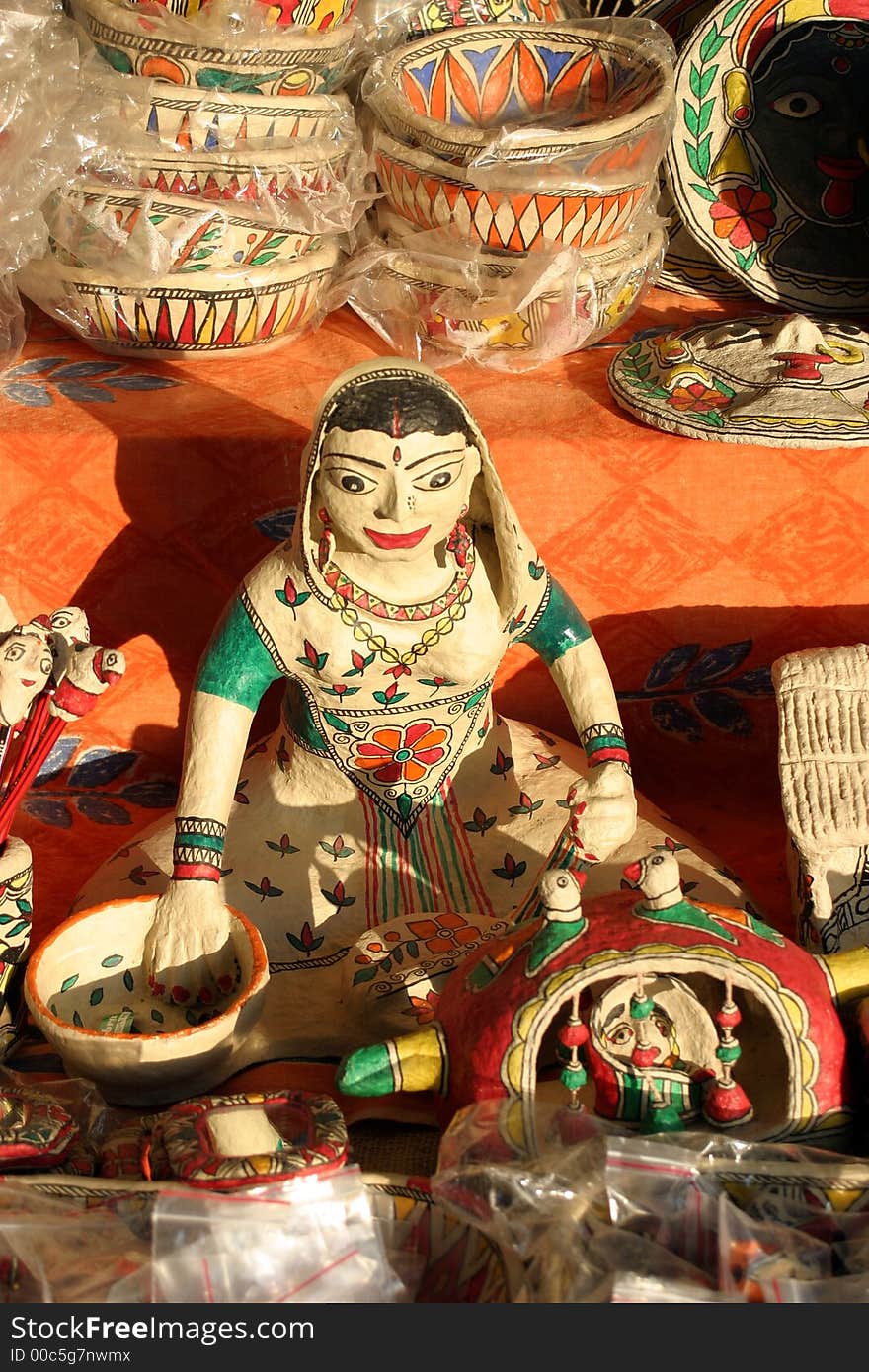 Traditional indian handicraft made of paper