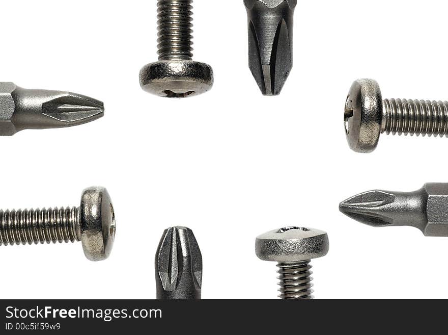 Phillips screws with screwdriver bits 3