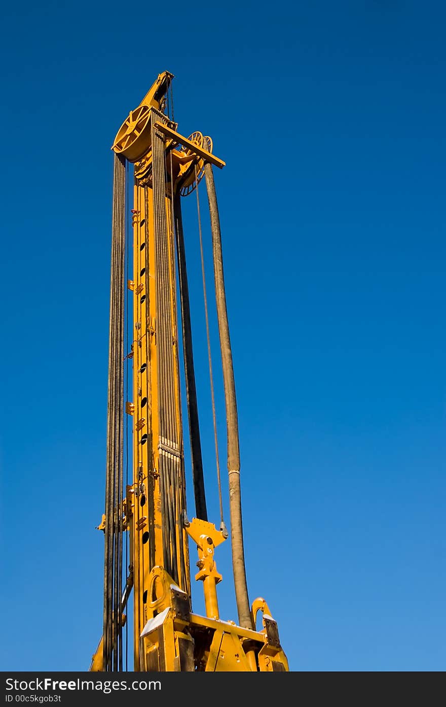 Close-up of a building machine