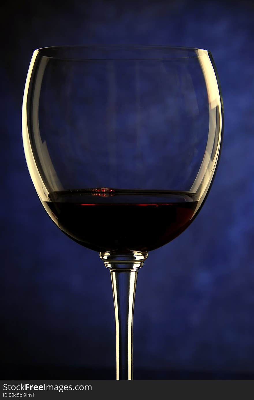 Glass of wine, photo shooting in studio. Glass of wine, photo shooting in studio