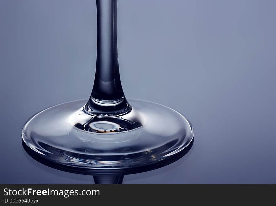 The close up of the wine glass