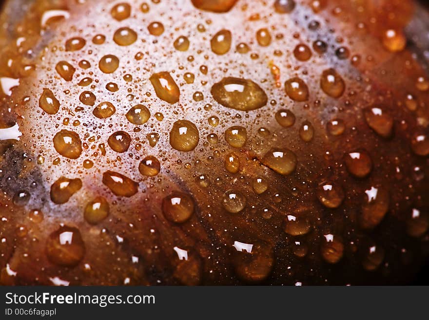 The beautiful stone background with water dew