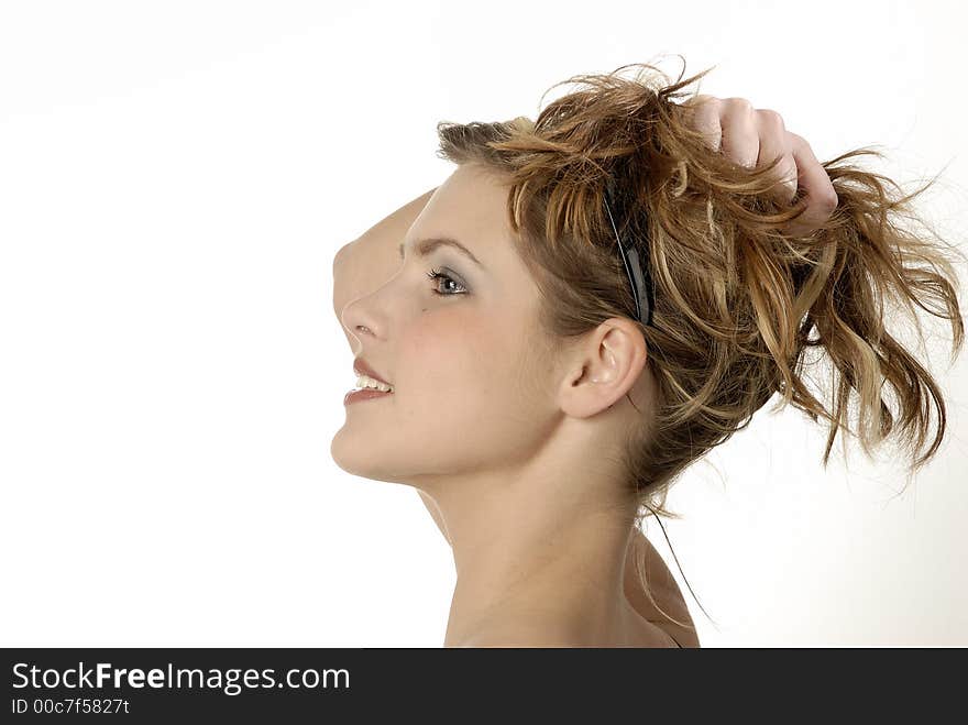 Studio photo of a gorgeous girl. Studio photo of a gorgeous girl