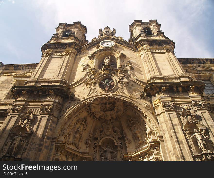 Basilic of Santa Maria in San Sebastian, Basque Country