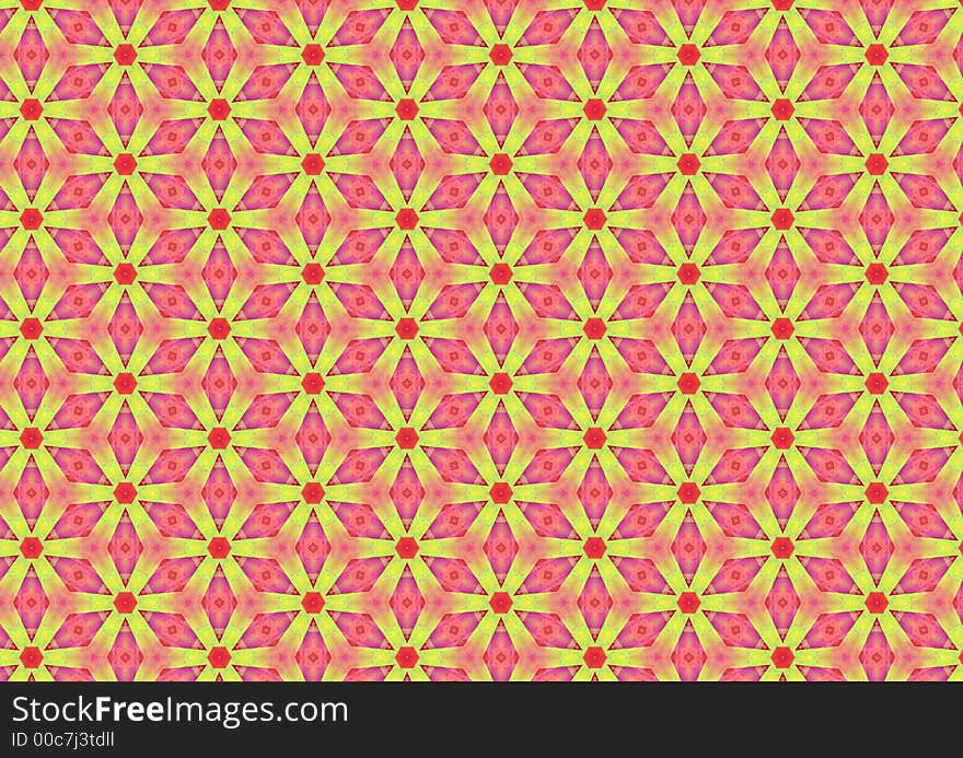 Yellow Daisies on Pink Pattern