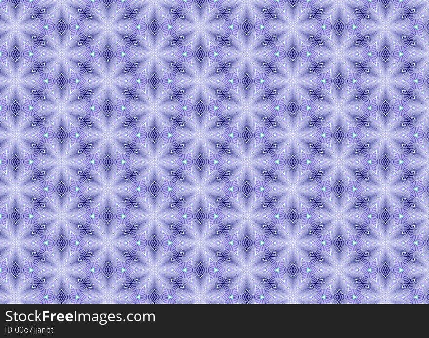 Winter Snowflakes Pattern Blue