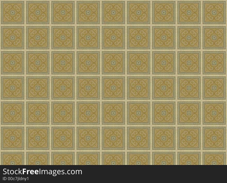 Brown Tiled Squares Pattern