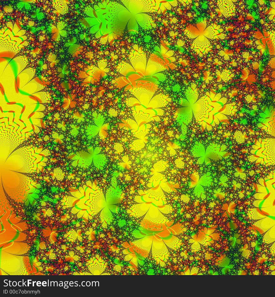 Chaotic and bright abstract background