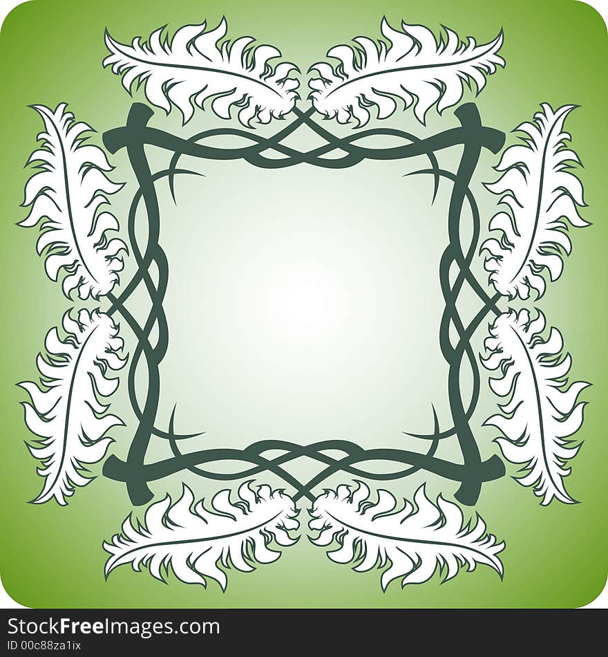 Vector design element in floral style. Vector design element in floral style