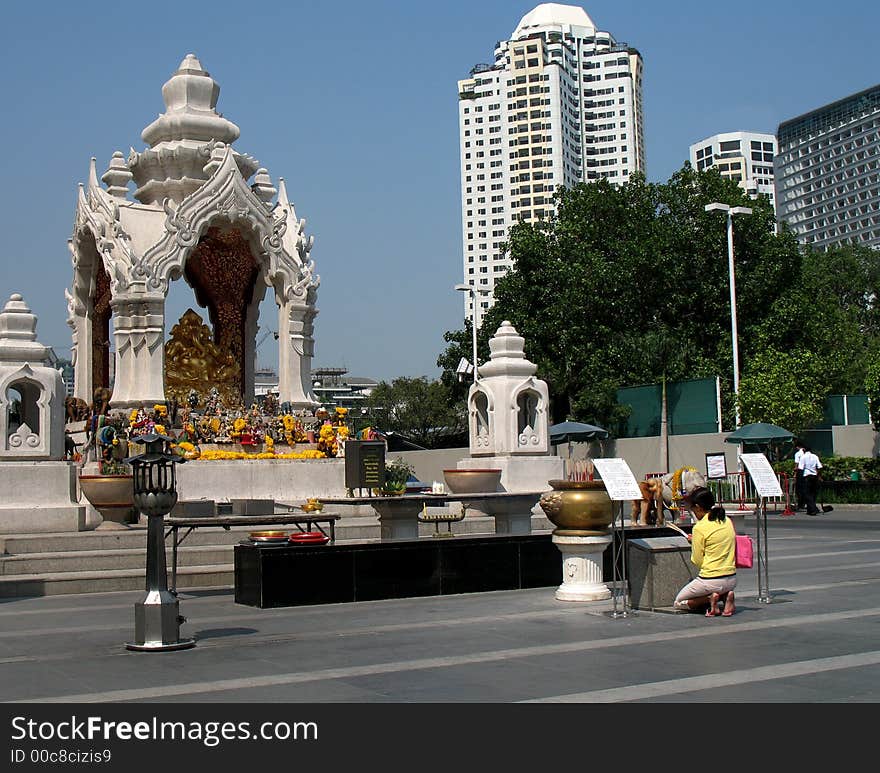 Bangkok, religious shrine