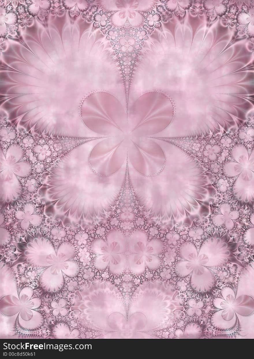 Symmetrical Purple Pink Flower