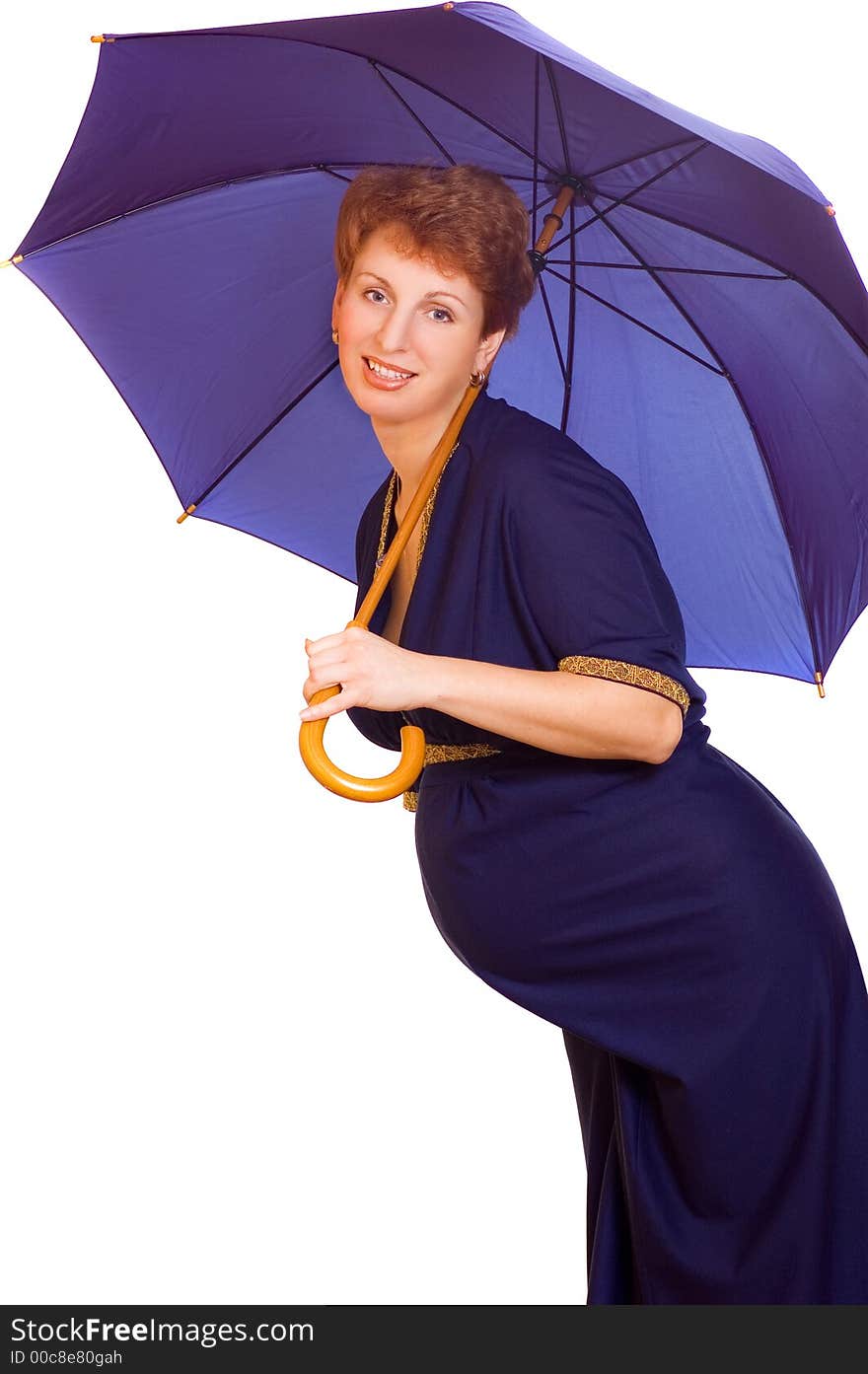 Picture of a Pregnant woman with umbrella