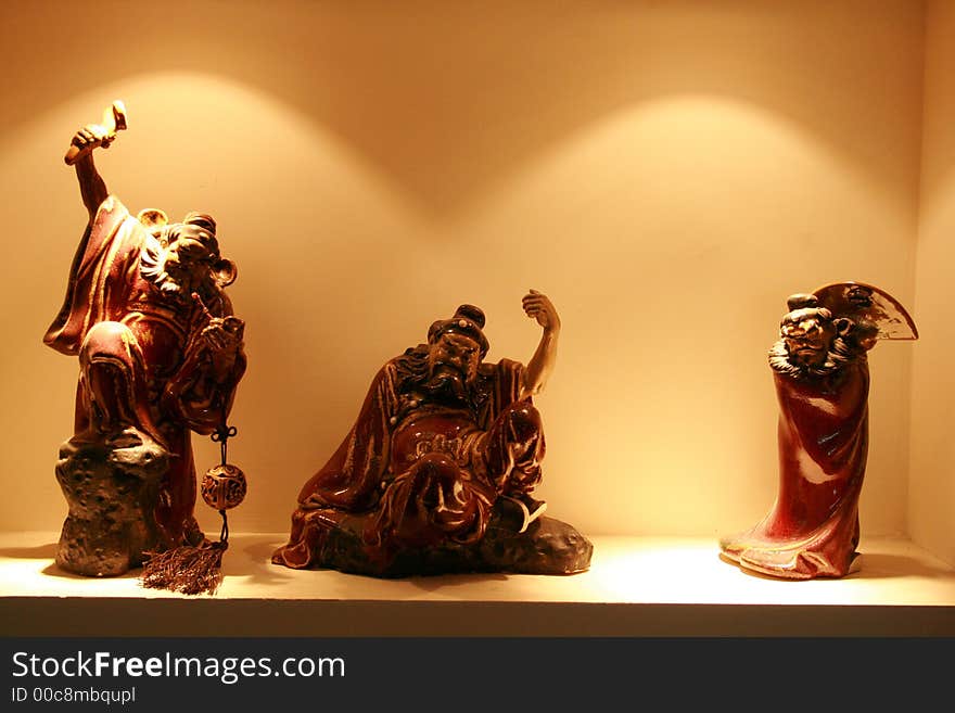 Three characters of china ancient myth. Three characters of china ancient myth