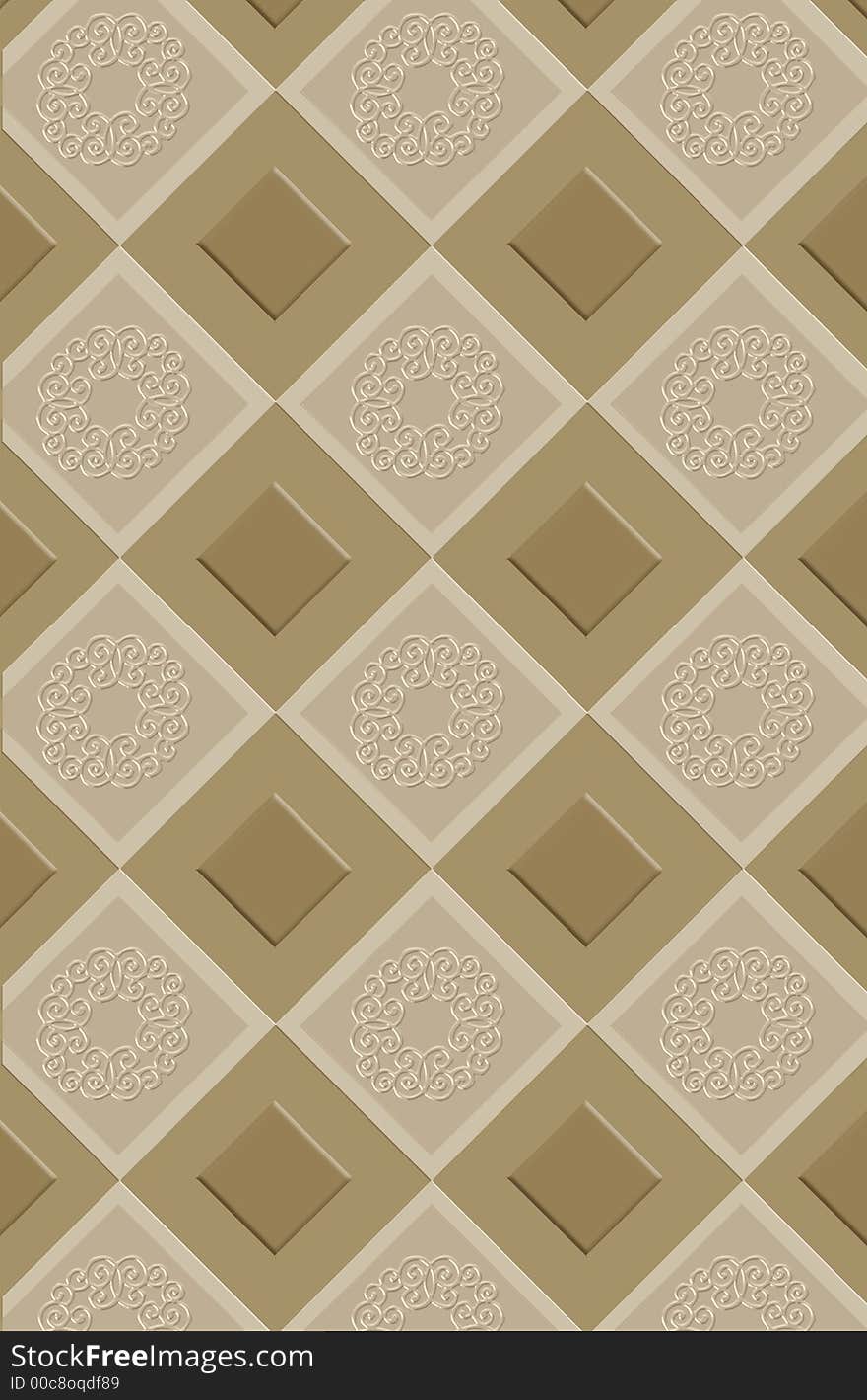 Inlayed ornamental tiles