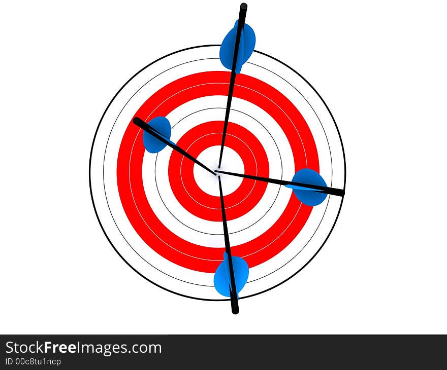 3d rendered illustration of a target