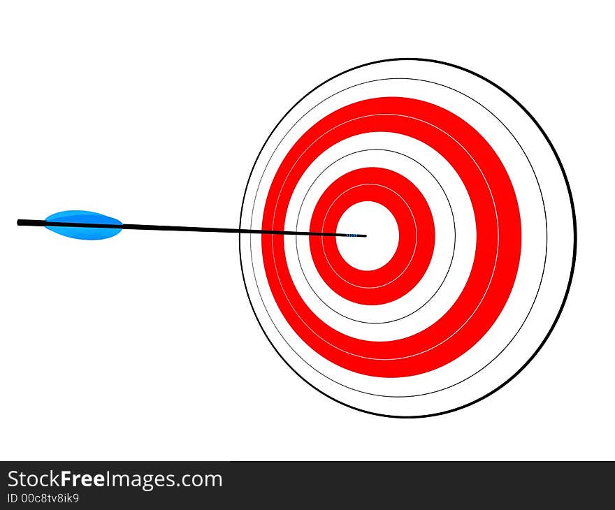 3d rendered illustration of a target