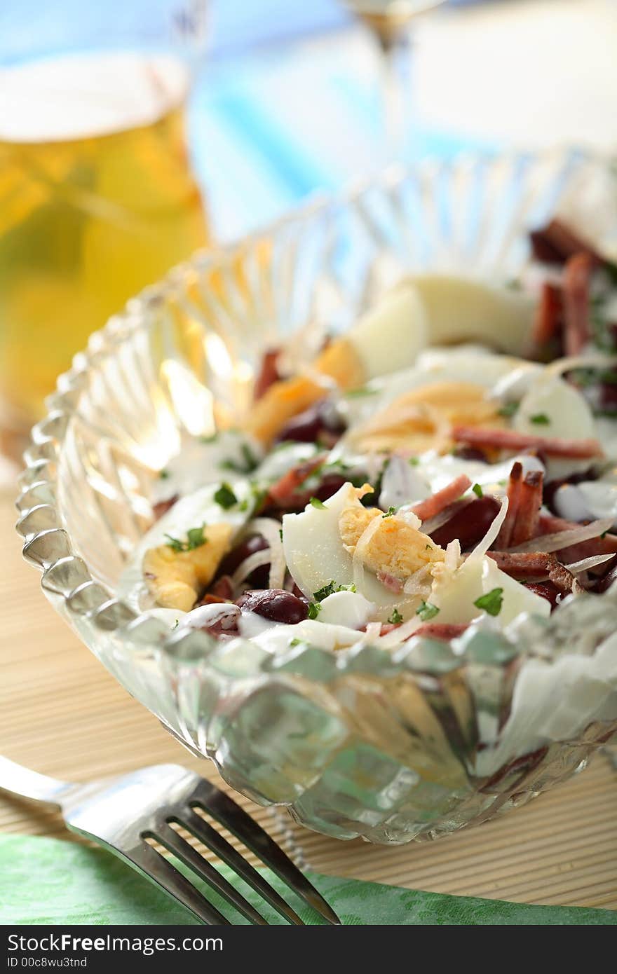 Mixed Salad With Beans