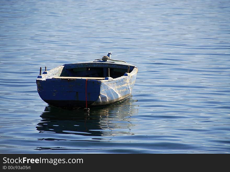 Boat at the sea on the south of montenegro. Boat at the sea on the south of montenegro