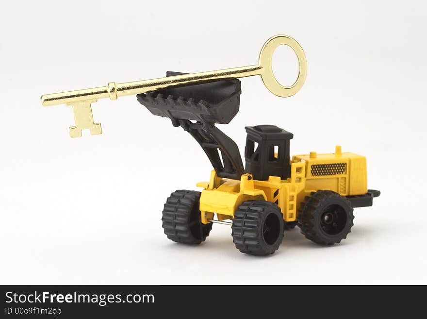 Earth-mover holding key