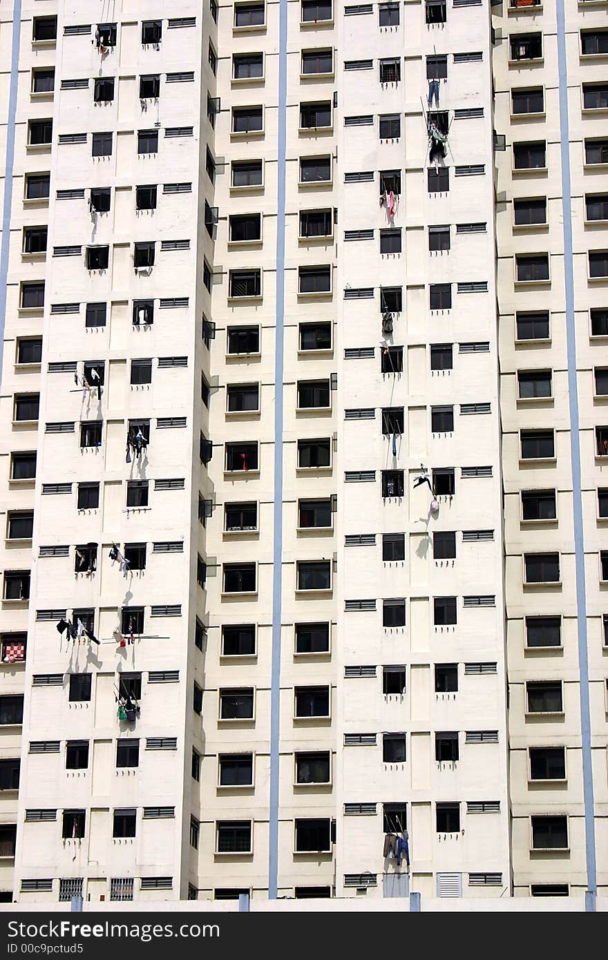 Tall Housing building in Singapore. Tall Housing building in Singapore