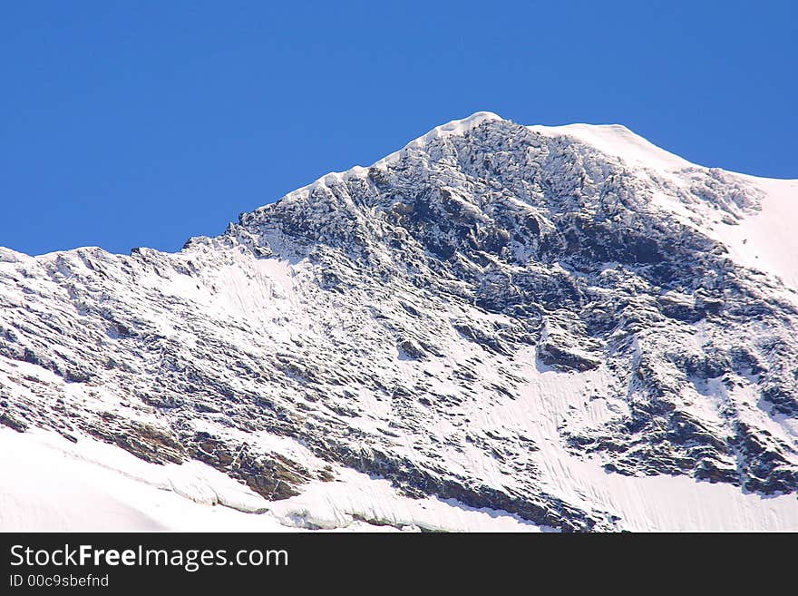 Alpine view in the summer time. Alpine view in the summer time