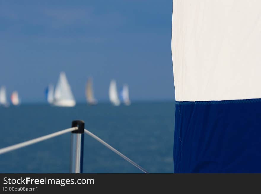 Sailboats On Lake Erie