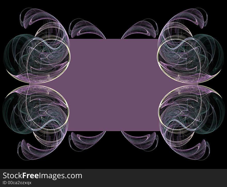 Purple Fractal Background