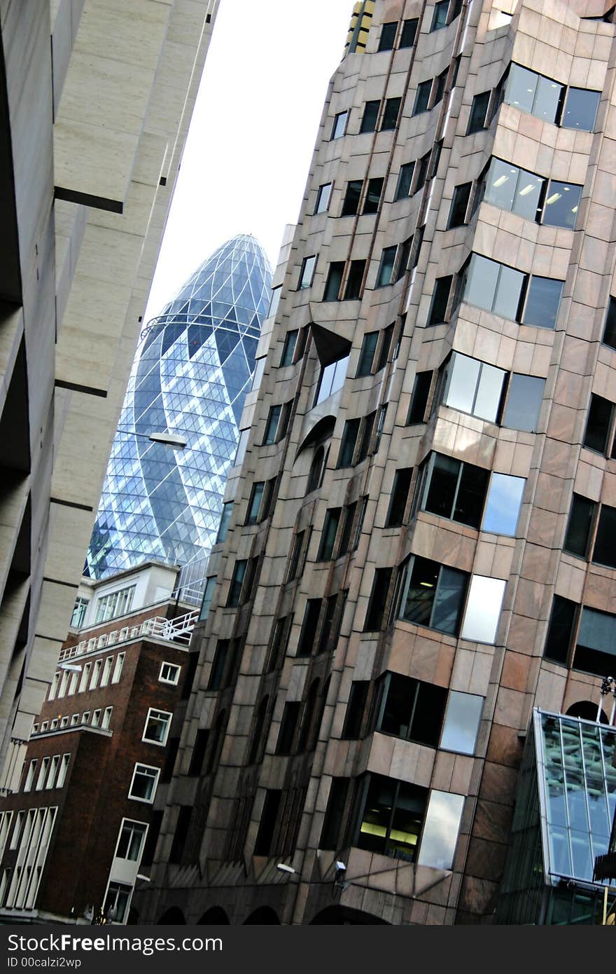 Corporate Glass building in the London. Corporate Glass building in the London