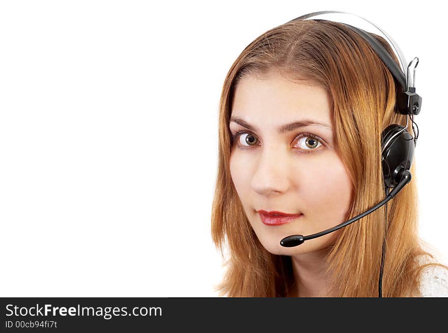 Techsupport girl on the phone