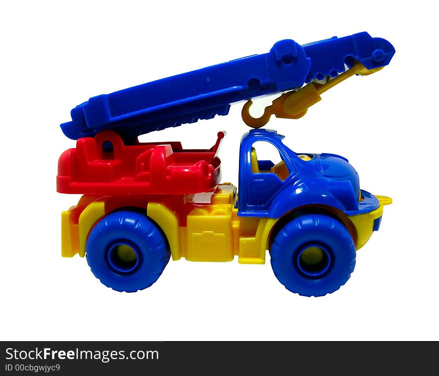 Car - crane clipping path, clipping path for photoshop, with path, for designer