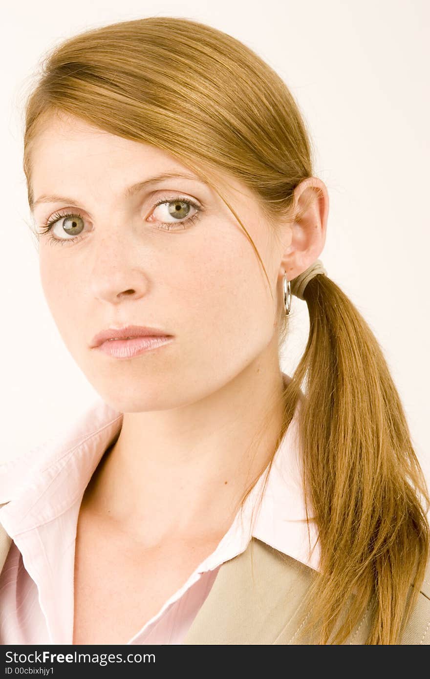 A Business Woman set against a white background