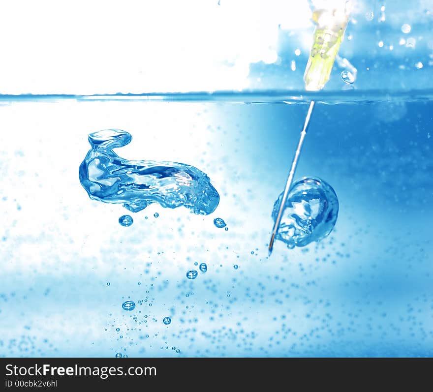 Water bubbles shooting Refreshing power