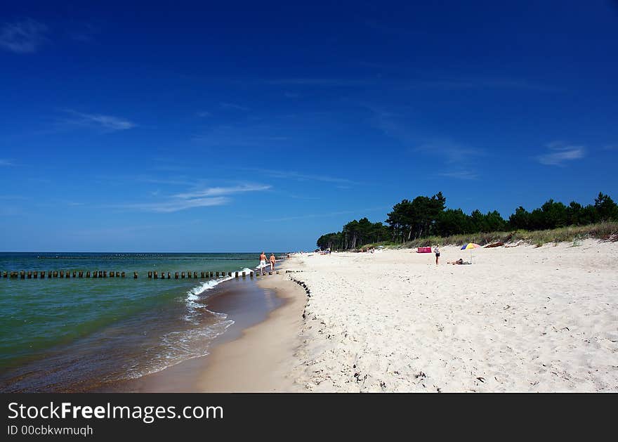 Paradise beach, intensive colors