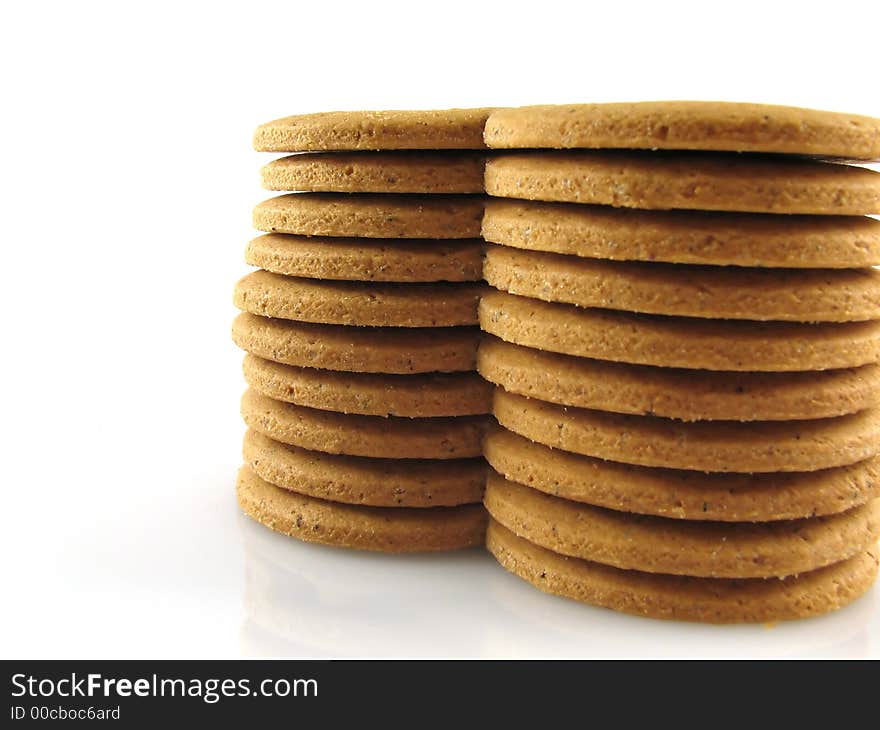 Spicy cookies, gingerbreads in a hearts form