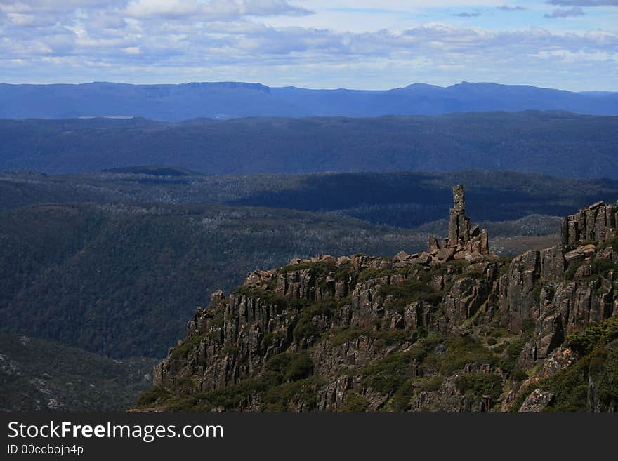 Taken in Cradle Mountain National Park in Tasmania. Looking out from half way up Cradle Mountain. Taken in Cradle Mountain National Park in Tasmania. Looking out from half way up Cradle Mountain