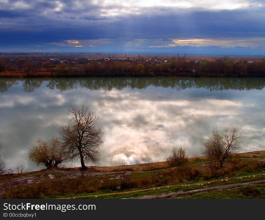 Overcast autumn day