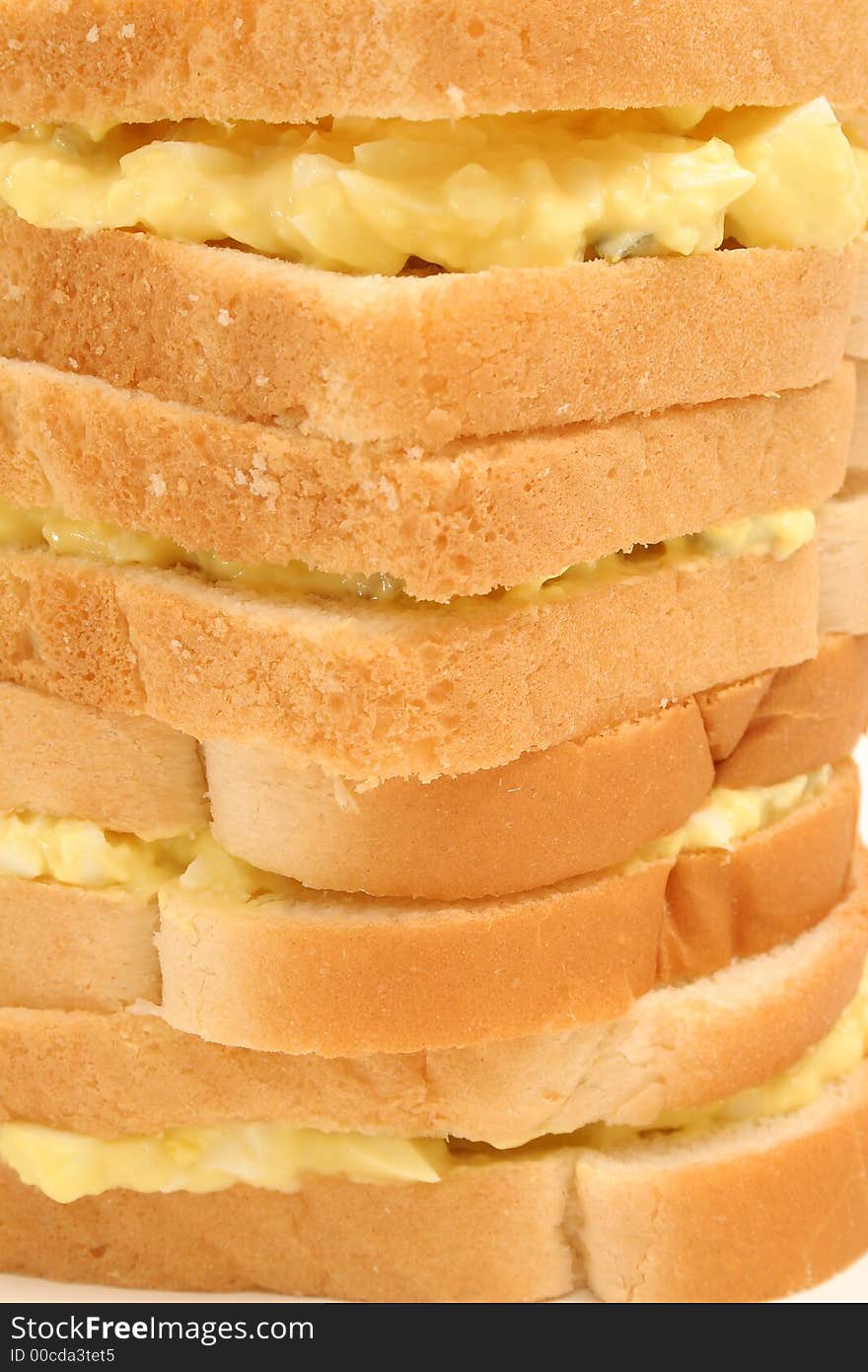 Egg salad stack background